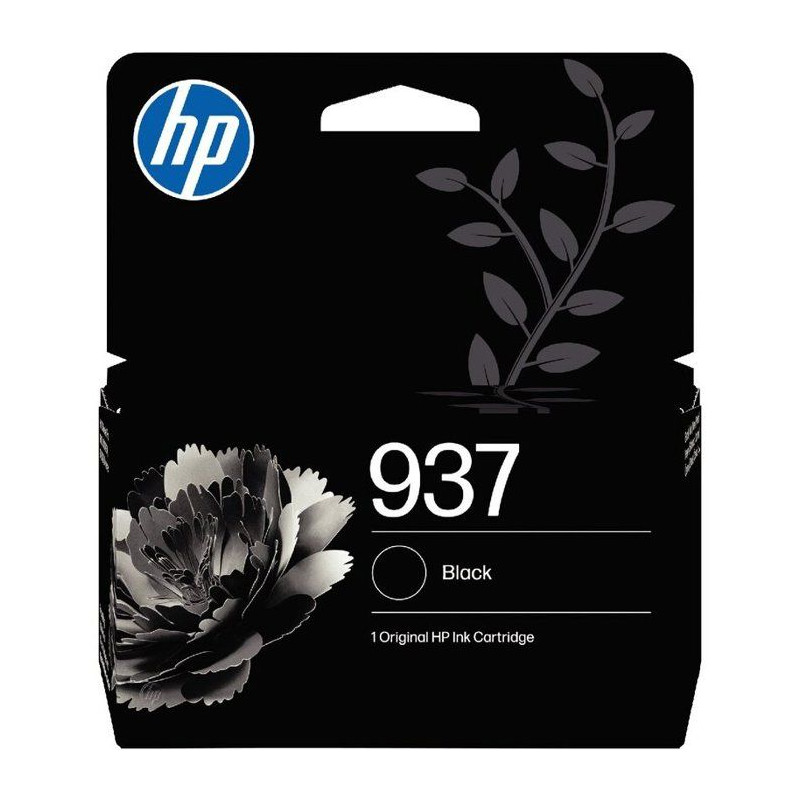 HP 937 Cartouche d'encre noire authentique authentique (4S6W5NE) - Pou