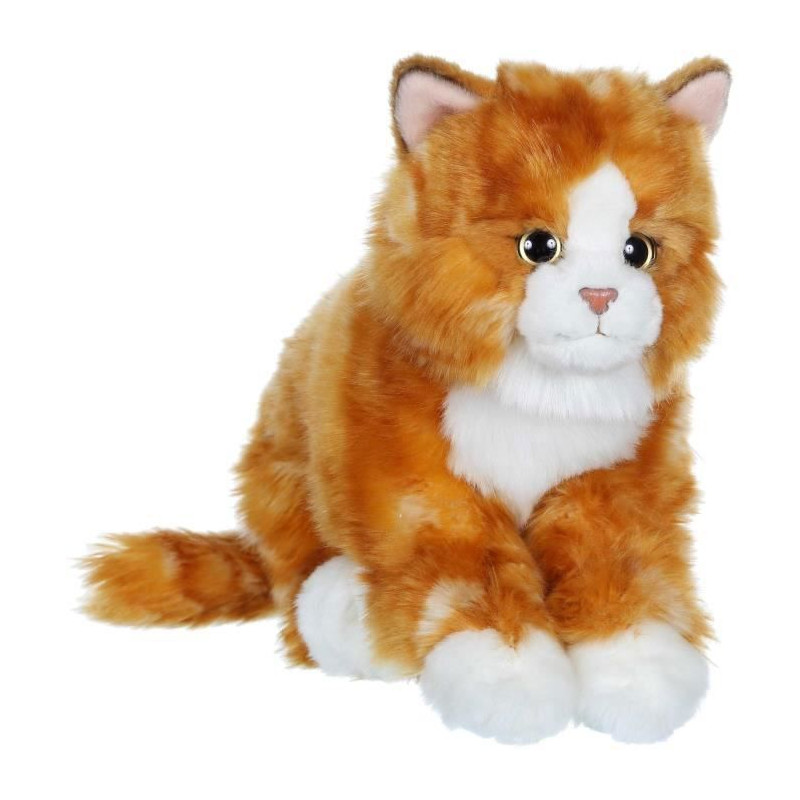 Gipsy Toys - Chat Mimiz Roux et Blanc - Peluche - 28 cm