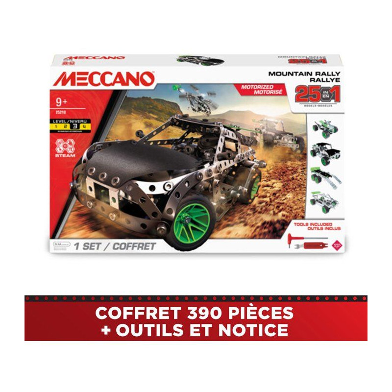MECCANO - Jeu de construction - Métal - 390 pieces - 10 ans + - 25 mo