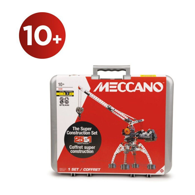 MECCANO - Jeu de construction - Métal - 638 pieces - 10 ans + - 25 mo