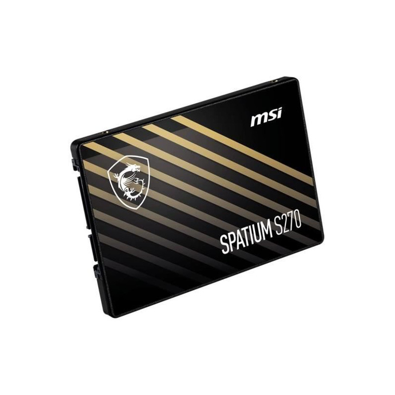SSD interne - MSI - SPATIUM S270 - 480Go - SATA 2.5 - Vitesses fulgura