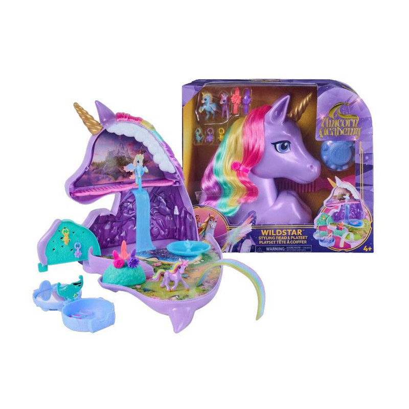Tete a coiffer Licorne Wildstar - Unicorn Academy - SPINMASTER - A par