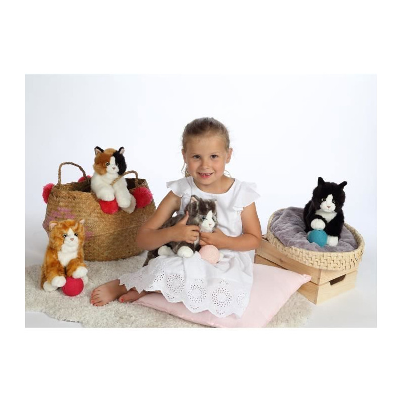 Gipsy Toys - Chat Mimiz Tricolore - Peluche - 28 cm