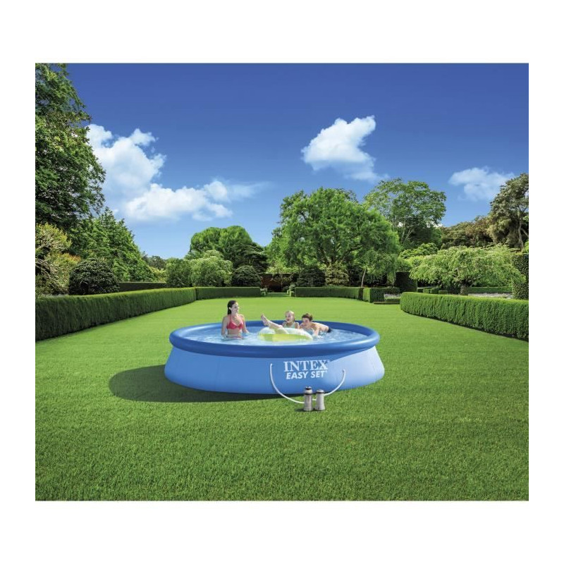 Kit Piscine hors sol autoportante INTEX - Easy Set™ - 396 x 84 cm -