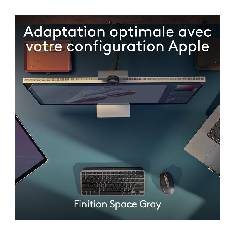 Clavier - Sans fil - Logitech - MX Keys Mini - Pour Mac - AZERTY - Noi
