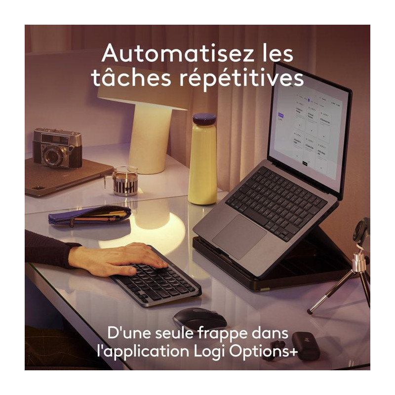 Clavier - Sans fil - Logitech - MX Keys Mini - Pour Mac - AZERTY - Noi