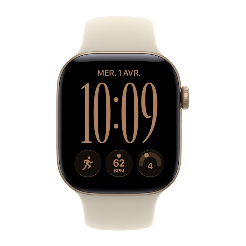APPLE Watch Series 12 GPS + Cellular - 42mm - Boîtier Light Gold Alum