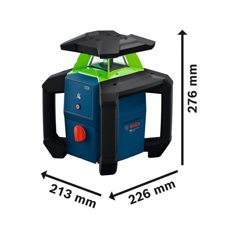 Laser rotatif BOSCH PROFESSIONAL - GRL18V-3-31G - Solo + Cellule de r