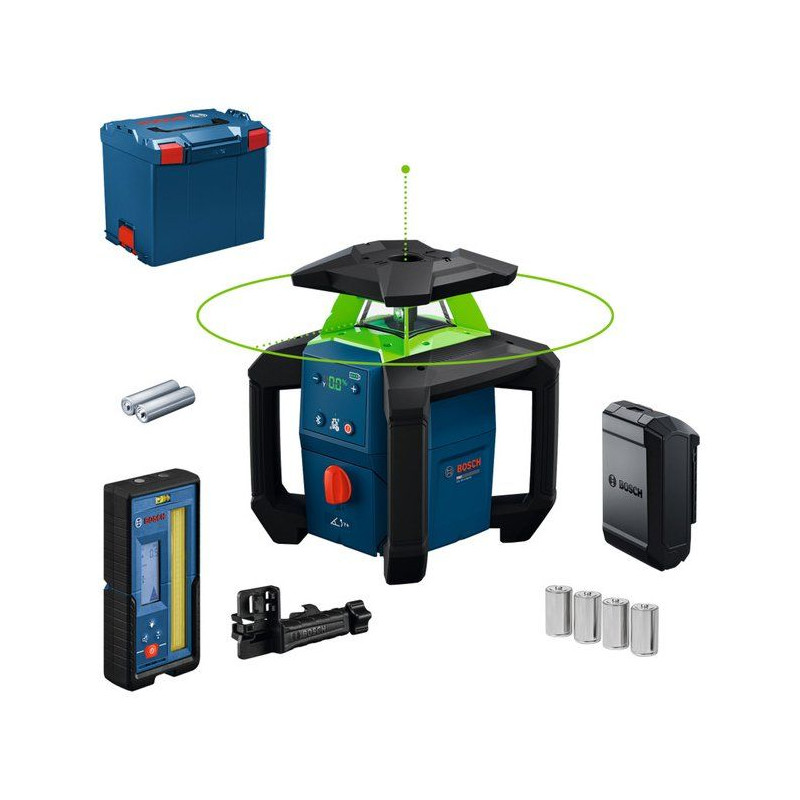 Laser rotatif BOSCH PROFESSIONAL - GRL18V-4-34CVG - Solo + Cellule de