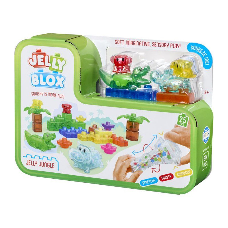 Jelly Blox Jungle Set - blocs sensoriels - GOLIATH - 24 pieces - des 2