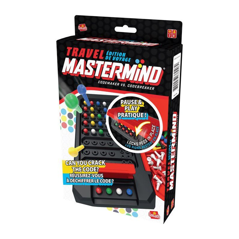 Mastermind Travel Box - jeu de logique - GOLIATH - format voyage