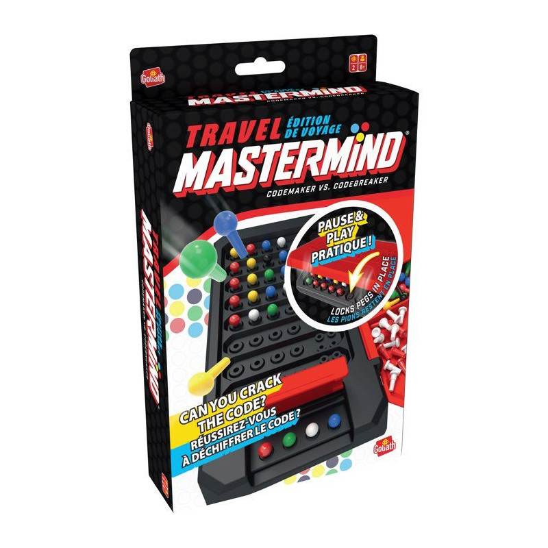 Mastermind Travel Box - jeu de logique - GOLIATH - format voyage