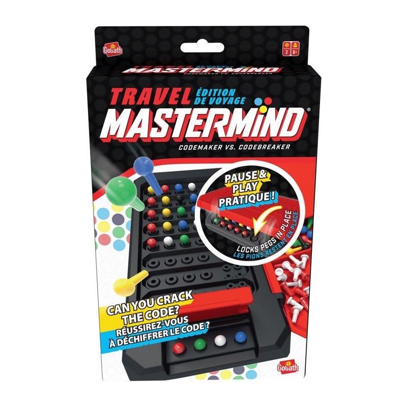 Mastermind Travel Box - jeu de logique - GOLIATH - format voyage