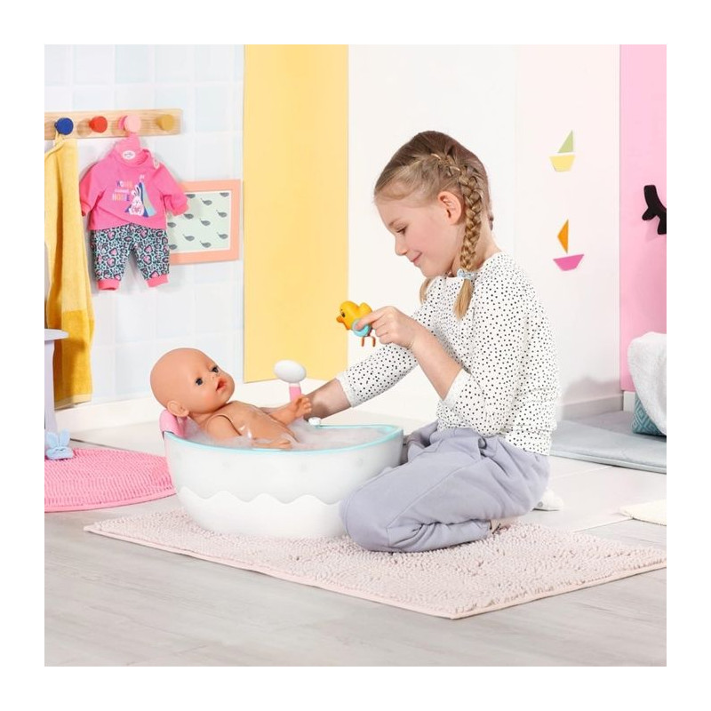 Baby Born - Baignoire pour poupée - Bain moussant musicale - Sons de