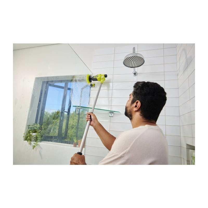 RYOBI Brosse de nettoyage télescopique 4V USB Lithium - sans batterie