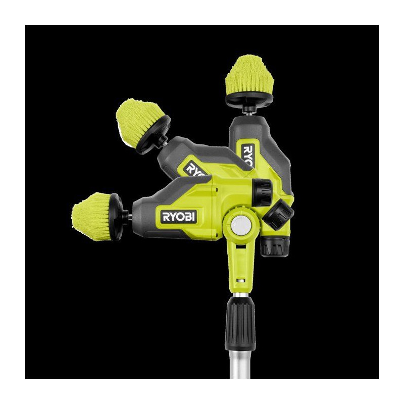 RYOBI Brosse de nettoyage télescopique 4V USB Lithium - sans batterie