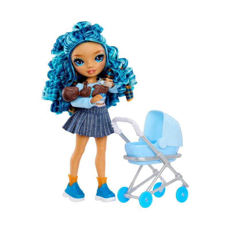 Junior High Babysitters – Skyler - Poupée 23 cm - Bébé, Poussette