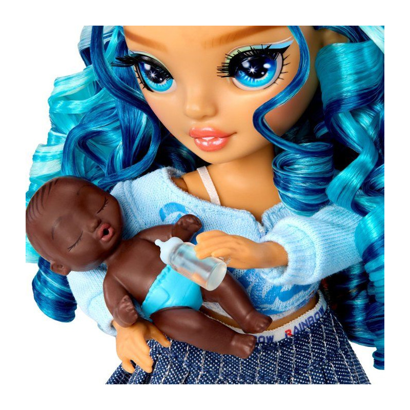 Junior High Babysitters – Skyler - Poupée 23 cm - Bébé, Poussette