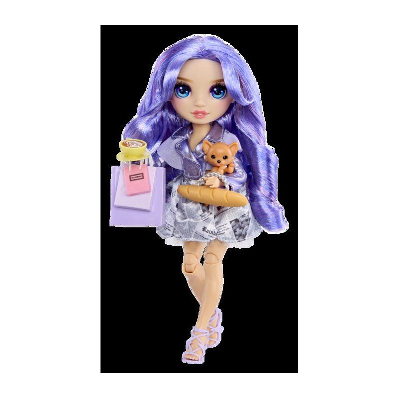 Rainbow High - Pretty in Paris - Violet - Poupée Mannequin - 27 cm -