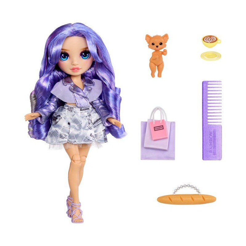 Rainbow High - Pretty in Paris - Violet - Poupée Mannequin - 27 cm -
