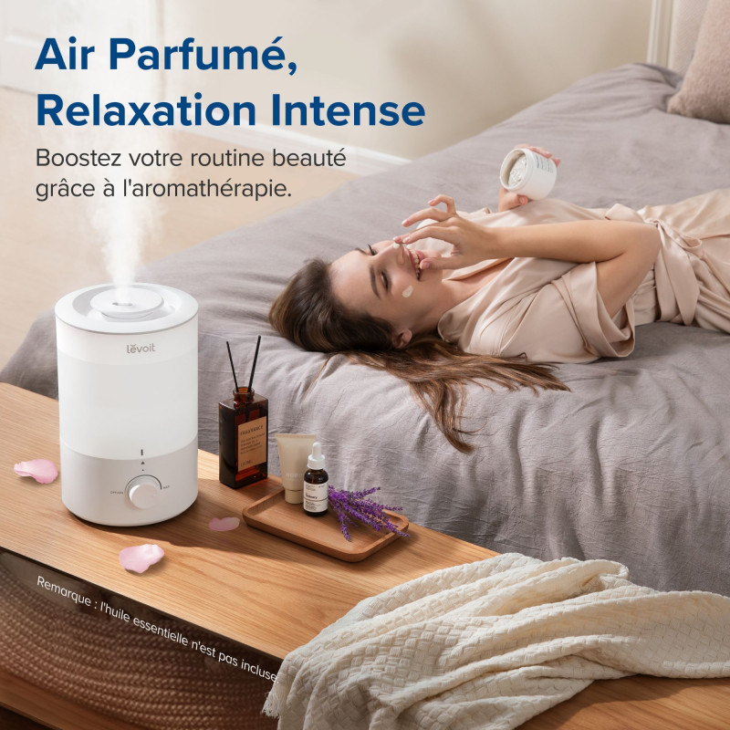 Humidificateur d'air - Levoit - Dual 150 Ultrasonic - Réservoir 3 L -