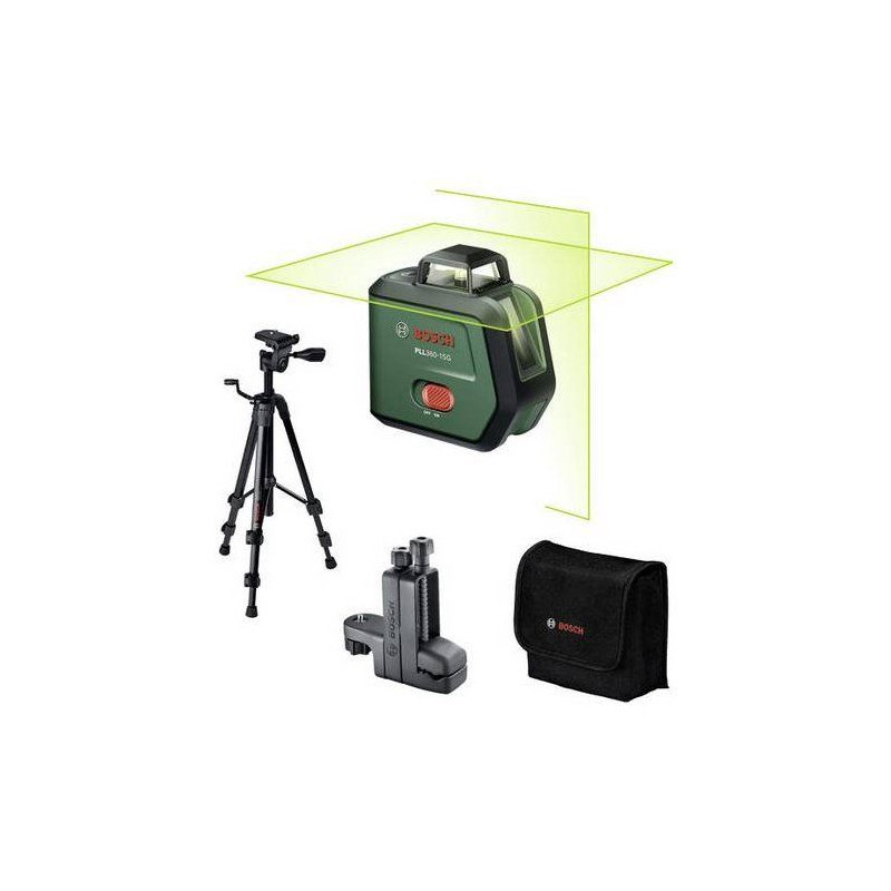 Laser lignes BOSCH - PLL 360-15G - Avec trépied TT 120, pince MM3, ho
