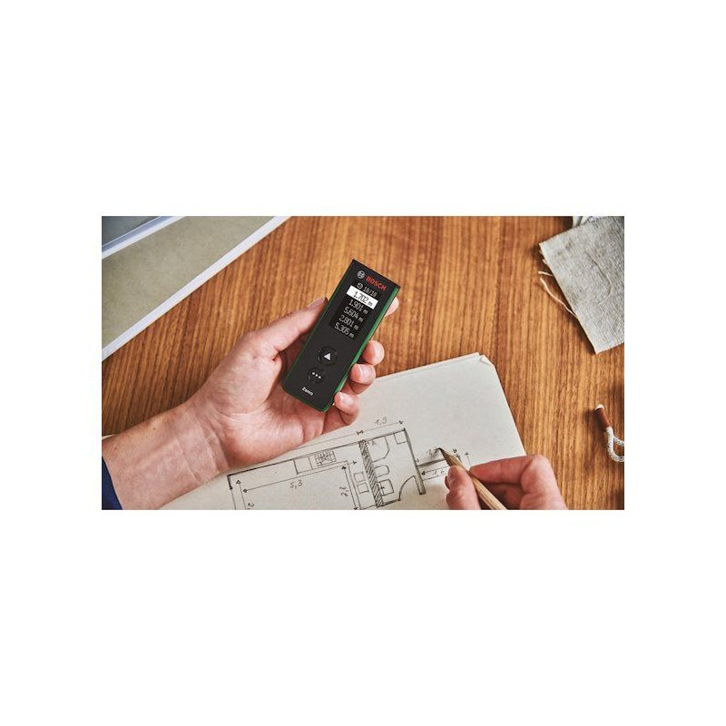 Télémètre laser BOSCH - Zamo - 40m - Avec 3 adaptateurs + guide de