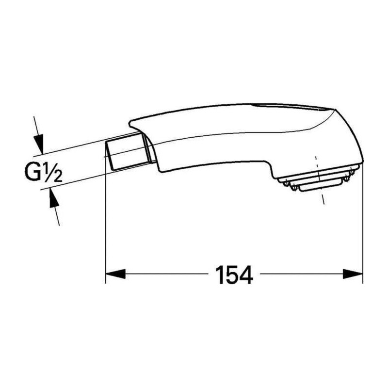 Pull-out shower GROHE - Europlus - Chrome