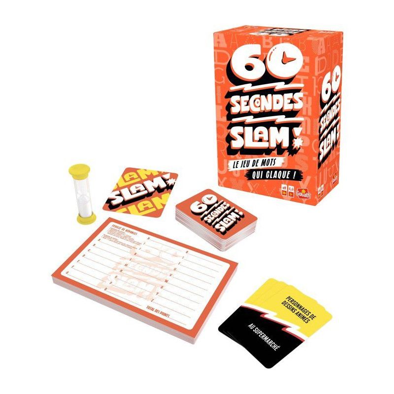 60 seconds slam - Jeu de société - GOLIATH - 2 joueurs minimum - Dè
