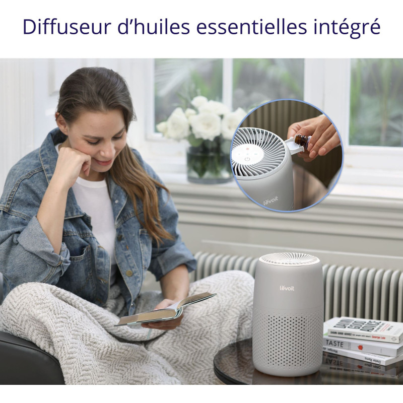 Purificateur d'air - Levoit - Core Mini Pro - Filtration 3 étapes - S