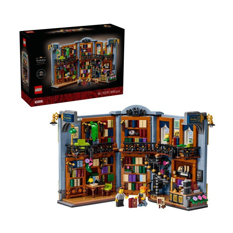 LEGO Icons 11379 - La Librairie : Book Nook - Décor Serre-Livres 1690