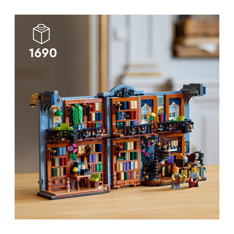 LEGO Icons 11379 - La Librairie : Book Nook - Décor Serre-Livres 1690