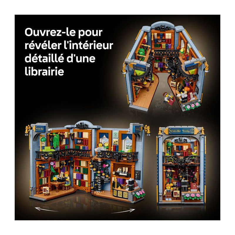 LEGO Icons 11379 - La Librairie : Book Nook - Décor Serre-Livres 1690
