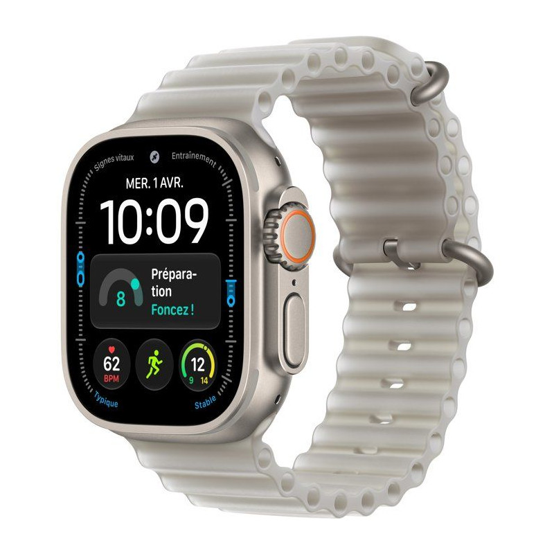 APPLE Watch Ultra 4 GPS + Cellular - 49mm - Boîtier Natural Titanium