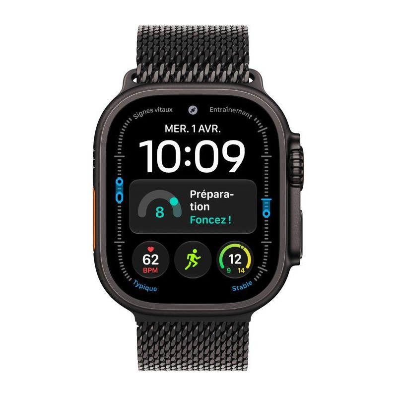APPLE Watch Ultra 4 GPS + Cellular - 49mm - Boîtier Black Titanium -