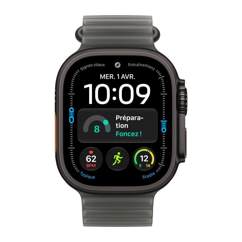 APPLE Watch Ultra 4 GPS + Cellular - 49mm - Boîtier Black Titanium -