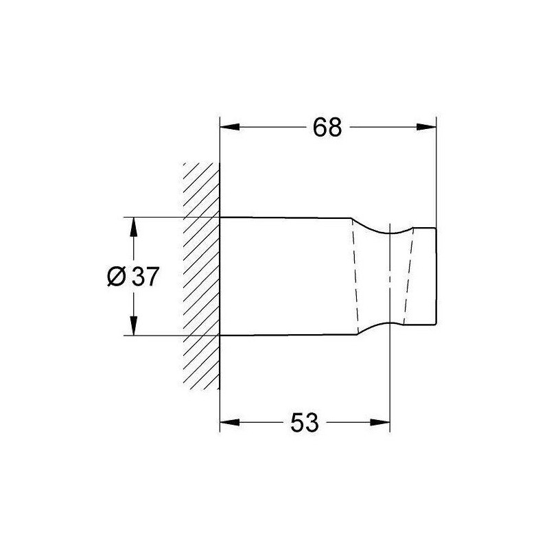 Grohe Wall Shower Support Vitalio Universal Chrome 26102000