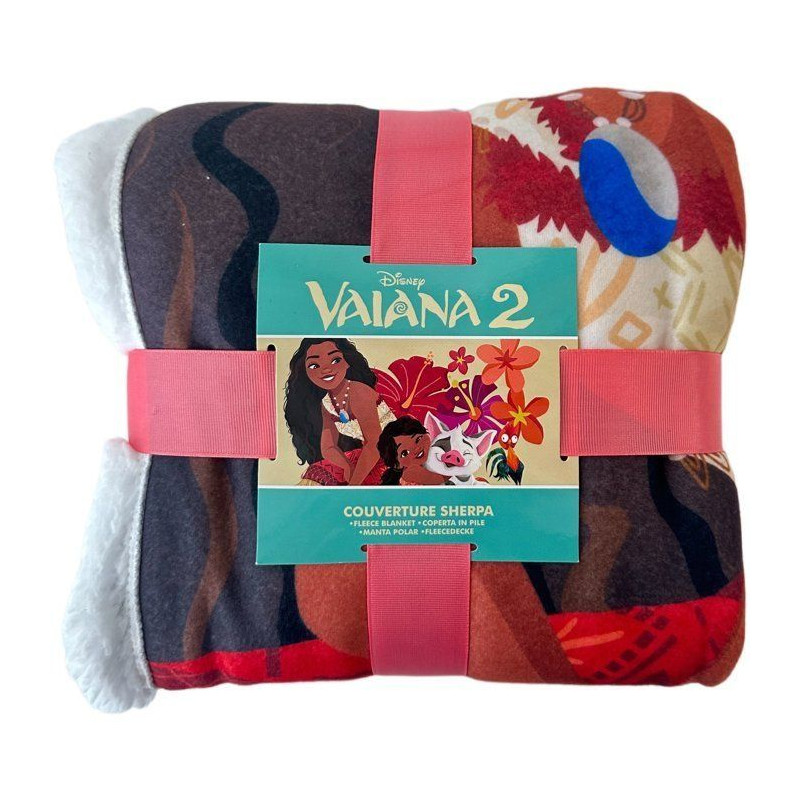 Plaid Sherpa - DISNEY VAIANA - Soeurs de l'océan - 100 x 150 cm