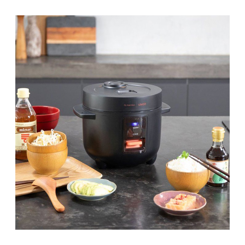 Cuiseur à riz - LIVOO x Marmiton - DOC298 - 1,2 L - 400 W - Fonction