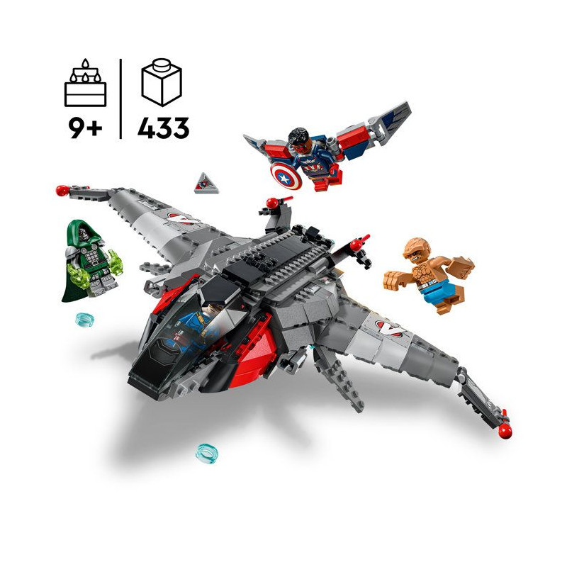 LEGO | Marvel 76347 Avengers : Doomsday Le Quinjet - Jouet de Construc