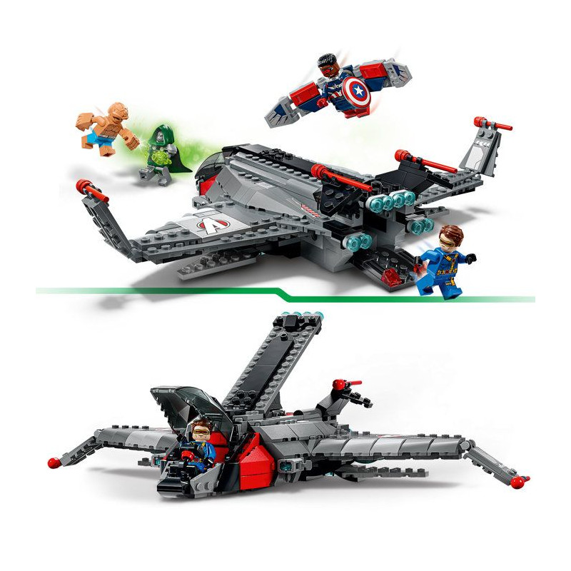LEGO | Marvel 76347 Avengers : Doomsday Le Quinjet - Jouet de Construc