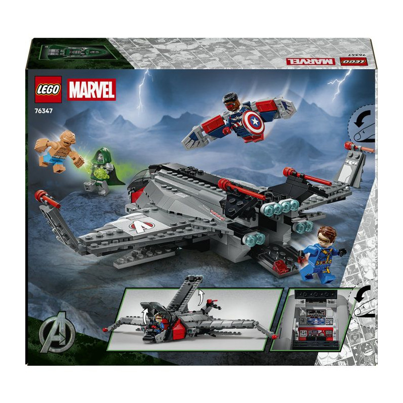 LEGO | Marvel 76347 Avengers : Doomsday Le Quinjet - Jouet de Construc