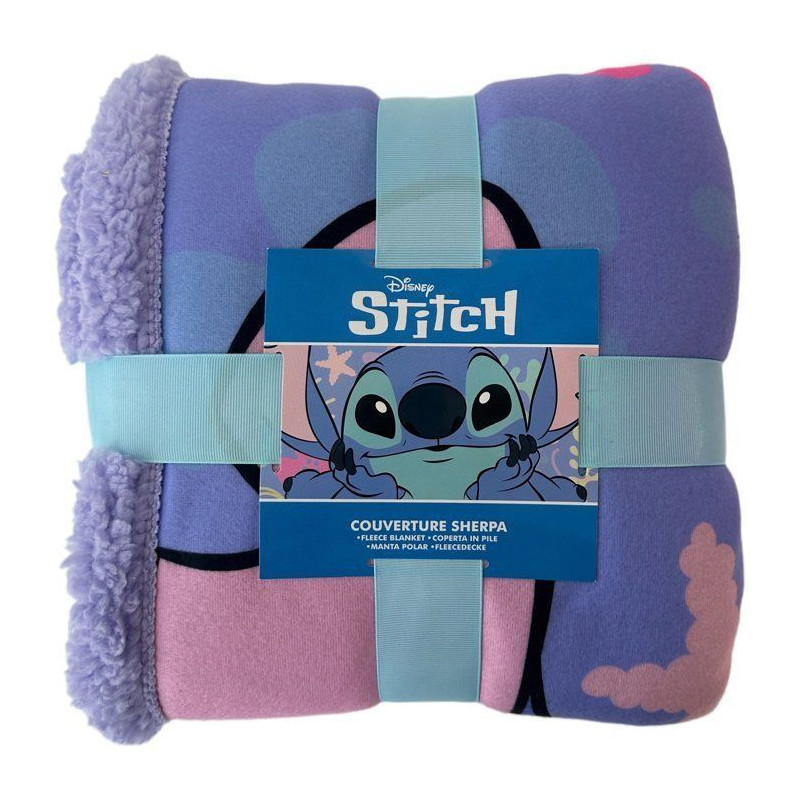 Plaid Sherpa - DISNEY STITCH - Always Sunshine - 100 x 150 cm