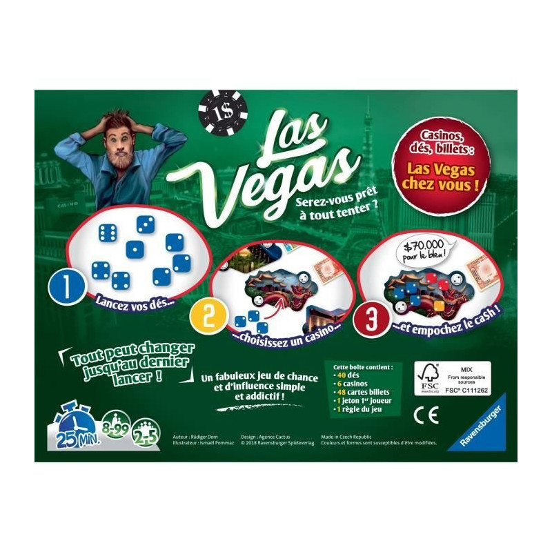RAVENSBURGER Las Vegas Board Game and Ambience