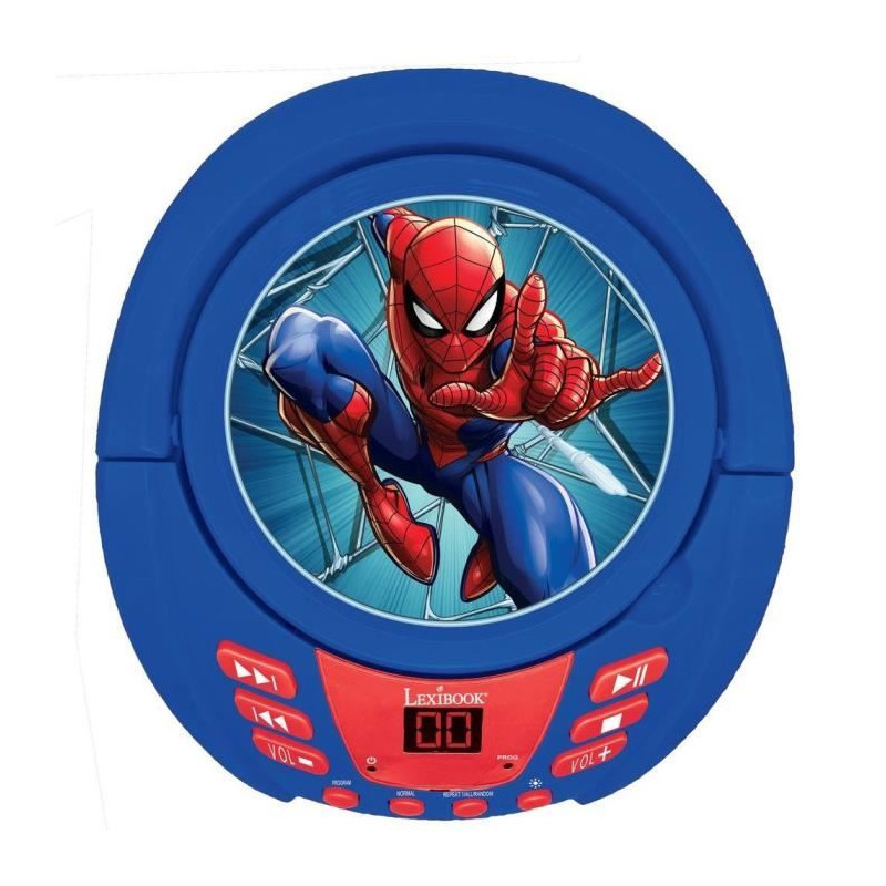 Lecteur CD Bluetooth Spider-Man avec Effets Lumineux