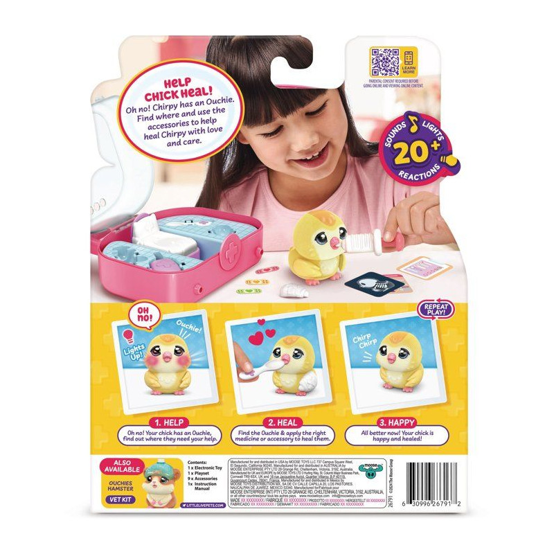 Kit vétérinaire - LITTLE LIVE PETS - Poussin Ouchies - Soins - Acces