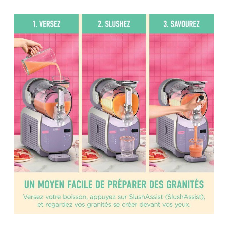Machine à boissons glacées et granitées NINJA - Slushi XL FS601EUPK