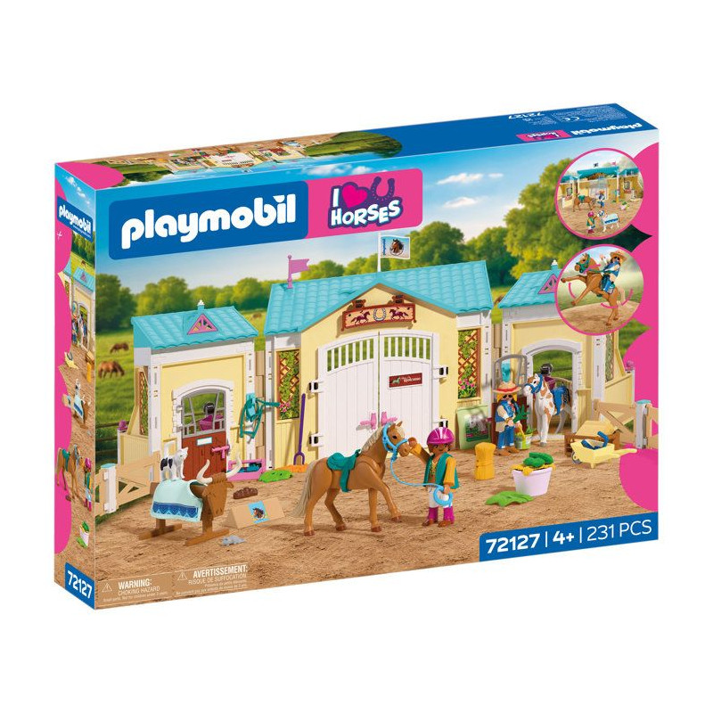 PLAYMOBIL I love horses 72127 Grand centre équestre & 2 chevaux