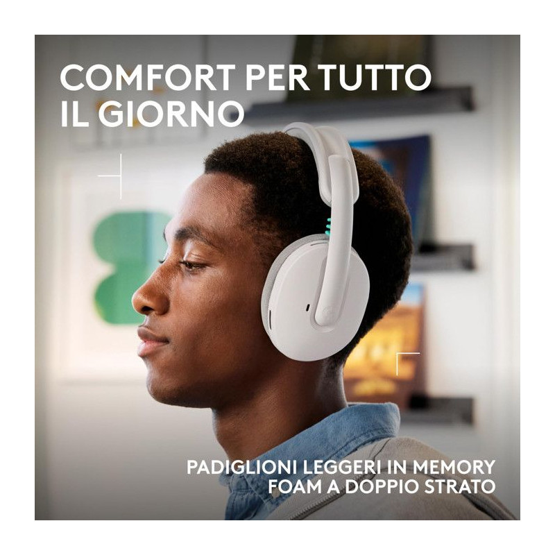 Casque gamer - Sans fil - Logitech G - G325 - Blanc