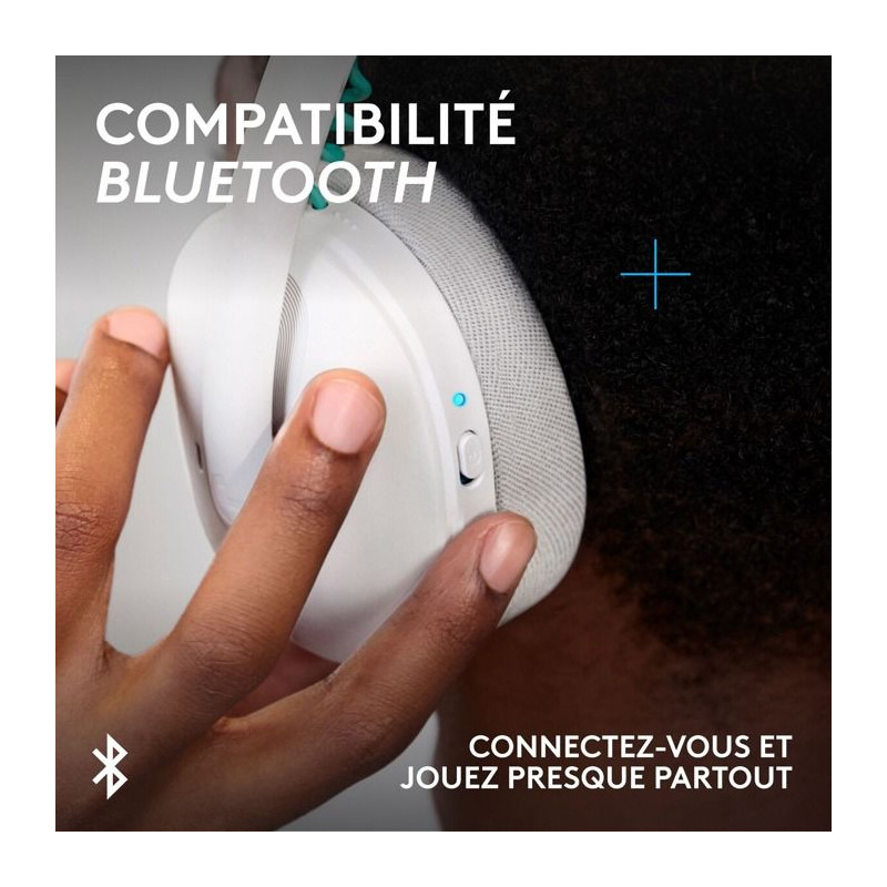 Casque gamer - Sans fil - Logitech G - G325 - Blanc